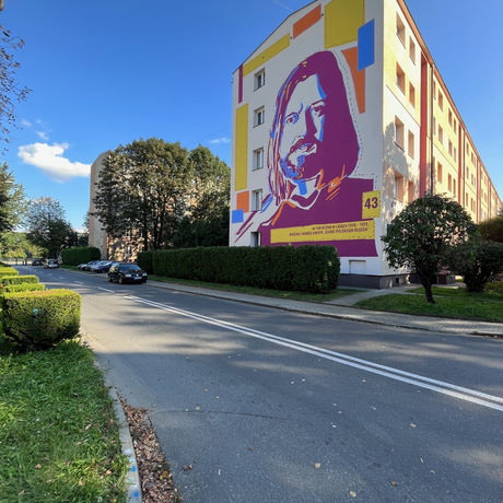 Mural upamiętniający Tadeusza Nalepę - ul. Hetmańska 43 - fot 2