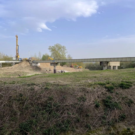 Budowa Wisłokostrady - rozbiórka mostu Załęskiego - fot 13