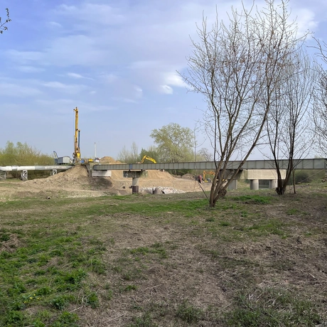 Budowa Wisłokostrady - rozbiórka mostu Załęskiego - fot 11