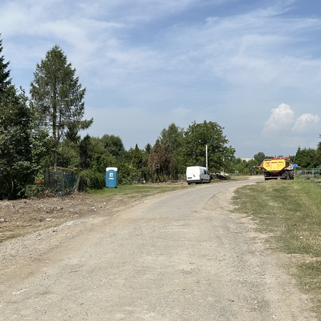 Rzeszów - Pierwsze prace na budowie drogi, która połączy ulice Krzyżanowskiego i Wieniawskiego [lipiec 2024] - fot 18