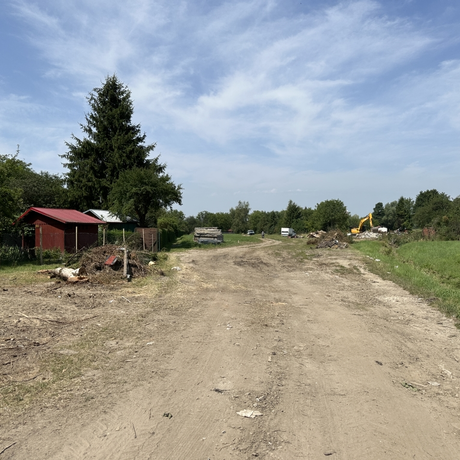Rzeszów - Pierwsze prace na budowie drogi, która połączy ulice Krzyżanowskiego i Wieniawskiego [lipiec 2024] - fot 9