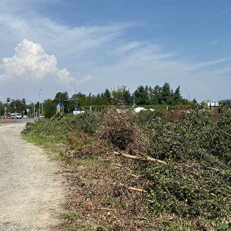 Rzeszów - Pierwsze prace na budowie drogi, która połączy ulice Krzyżanowskiego i Wieniawskiego [lipiec 2024] - fot 4