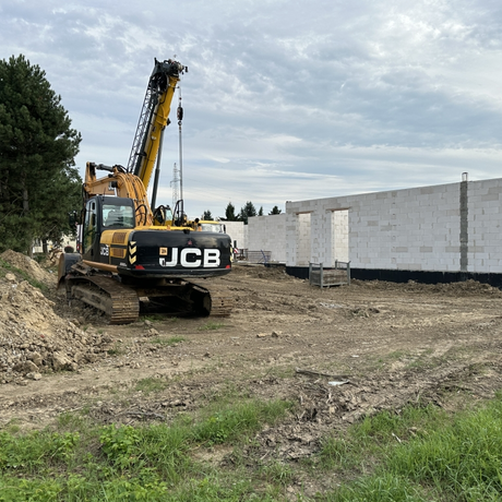 Rzeszów - Budowa żłobka przy ul. Jachowicza na osiedlu Drabinianka [Sierpień 2024] - fot 3