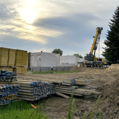 Rzeszów - Budowa żłobka przy ul. Jachowicza na osiedlu Drabinianka [Sierpień 2024] - fot 10