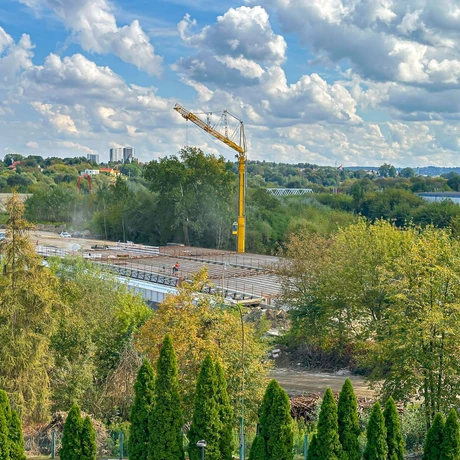 Rzeszów - Budowa nowego mostu Załęskiego [wrzesień 2024] - fot 1