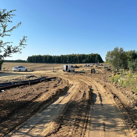 Rzeszów - Budowa drogi łączącej ul. Wołyńską z ul. Potokową [wrzesień 2024] - fot 6