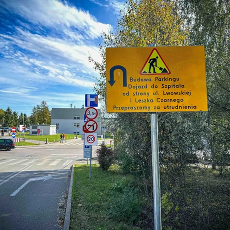 Rzeszów - Budowa lądowiska dla helikopterów wraz z parkingiem przy szpitalu na ul. Lwowskiej - Etap I [październik 2024] - fot 2