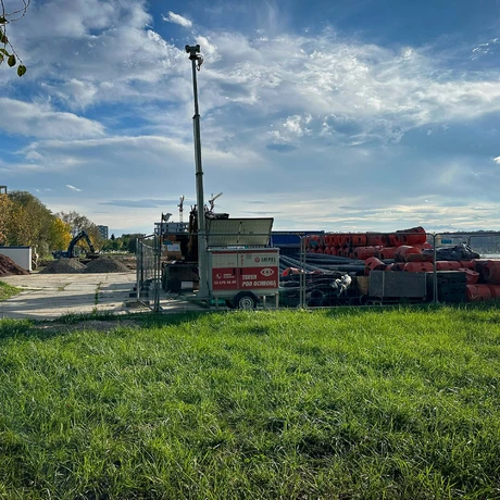 Rzeszów - Budowa miejskiej plaży nad Wisłokiem [październik 2024] - fot 23