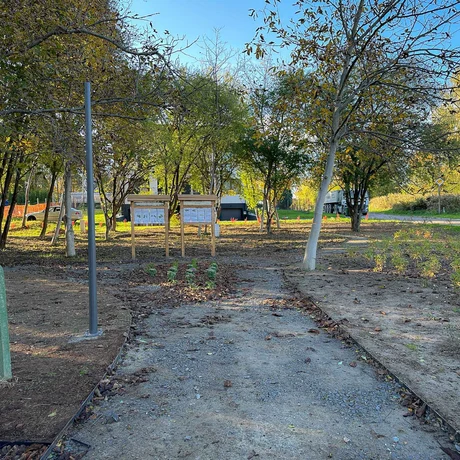 Rzeszów - Budowa ogrodu kieszonkowego w rejonie ul. Tarnowskiej na os. Baranówka [październik 2024] - fot 25