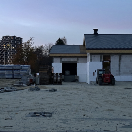 Rzeszów - Budowa sklepu sieci Biedronka przy ul. Strażackiej [październik 2024] - fot 8