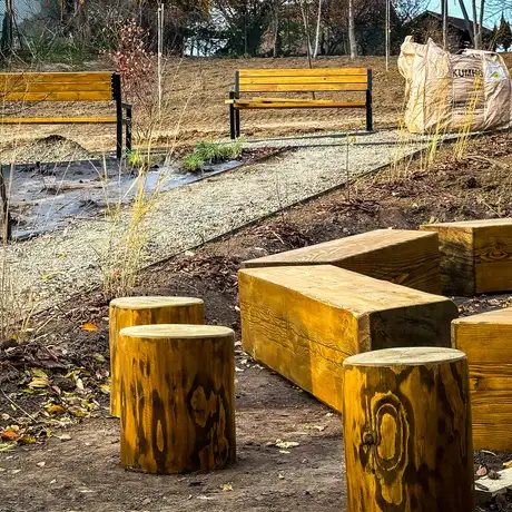 Rzeszów - Budowa ogrodu kieszonkowego na osiedlu Pobitno [październik 2024] - fot 2