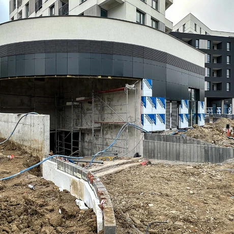 Rzeszów - Budowa Capital Towers Residence w sąsiedztwie hali Podpromie [listopad 2024] - fot 32