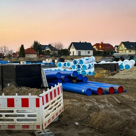 Rzeszów - Budowa drogi, która połączy ulice Krzyżanowskiego i Wieniawskiego [listopad 2024] - fot 19