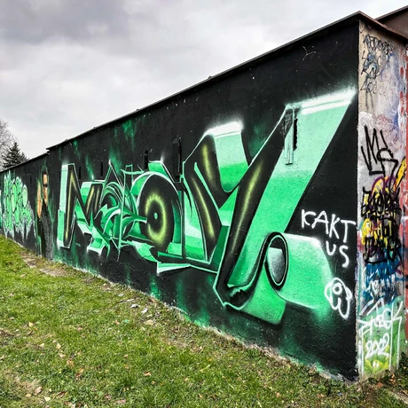 Rzeszów - Graffiti na garażach w Parku Zdrowia na osiedlu Kmity - fot 8
