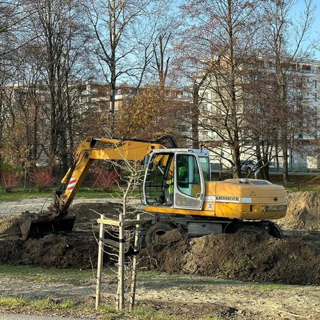 Rzeszów - Rewitalizacja parku na osiedlu Słocina [listopad 2024] - fot 1