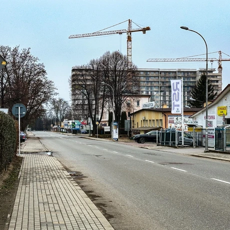Rzeszów - Budowa 12-piętrowego budynku mieszkalnego przy ul. Langiewicza [grudzień 2024] - fot 2