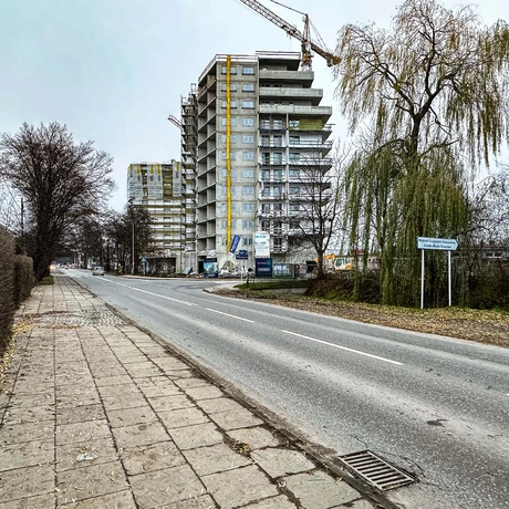 Rzeszów - Budowa 12-piętrowego budynku mieszkalnego przy ul. Langiewicza [grudzień 2024] - fot 19