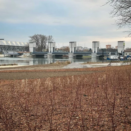 Rzeszów - Budowa miejskiej plaży nad Wisłokiem [grudzień 2024] - fot 6
