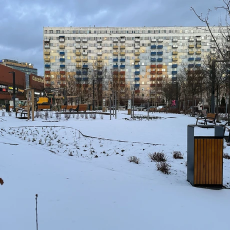 Rzeszów - Budowa ogrodu kieszonkowego na osiedlu Nowe Miasto [styczeń 2025] - fot 12