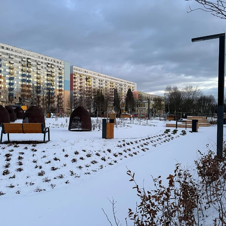 Rzeszów - Budowa ogrodu kieszonkowego na osiedlu Nowe Miasto [styczeń 2025] - fot 11