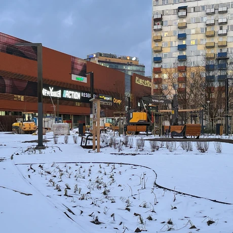 Rzeszów - Budowa ogrodu kieszonkowego na osiedlu Nowe Miasto [styczeń 2025] - fot 9