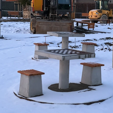 Rzeszów - Budowa ogrodu kieszonkowego na osiedlu Nowe Miasto [styczeń 2025] - fot 6
