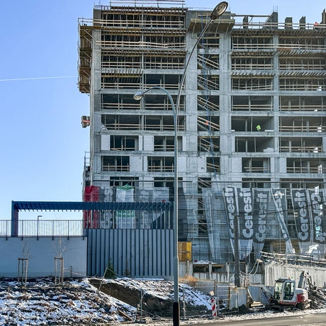 Rzeszów - II etap budowy kompleksu KrakoVska w Rzeszowie [styczeń 2025] - fot 22