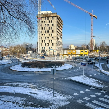 Rzeszów - II etap budowy kompleksu KrakoVska w Rzeszowie [styczeń 2025] - fot 8
