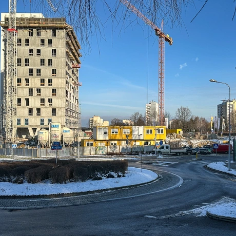 Rzeszów - II etap budowy kompleksu KrakoVska w Rzeszowie [styczeń 2025] - fot 15