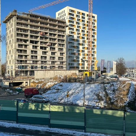 Rzeszów - II etap budowy kompleksu KrakoVska w Rzeszowie [styczeń 2025] - fot 7
