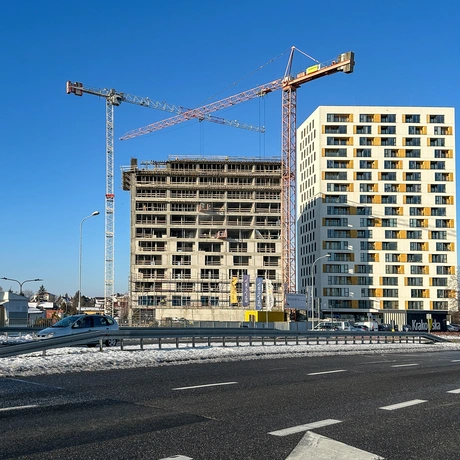 Rzeszów - II etap budowy kompleksu KrakoVska w Rzeszowie [styczeń 2025] - fot 1