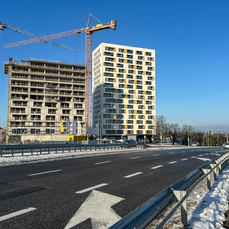 Rzeszów - II etap budowy kompleksu KrakoVska w Rzeszowie [styczeń 2025] - fot 12