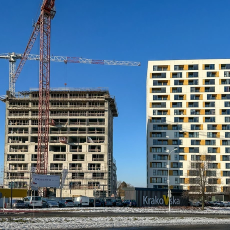 Rzeszów - II etap budowy kompleksu KrakoVska w Rzeszowie [styczeń 2025] - fot 9