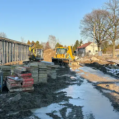 Rzeszów - Budowa żłobka na osiedlu Drabinianka [styczeń 2025] - fot 15