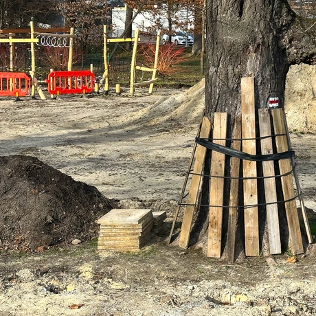 Rzeszów - Rewitalizacja parku na osiedlu Słocina [styczeń 2025] - fot 3