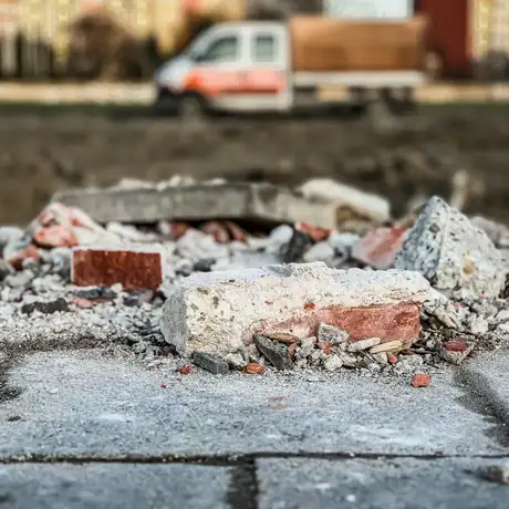 Rzeszów - Prace rozbiórkowe na stadionie Resovii przy ul. Wyspiańskiego [27.01.2025] - fot 28