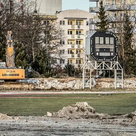 Rzeszów - Prace rozbiórkowe na stadionie Resovii przy ul. Wyspiańskiego [27.01.2025] - fot 31