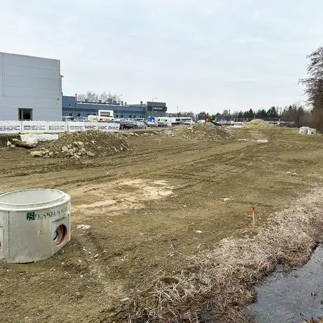 Rzeszów -  Budowa drogi, która połączy ulice Krzyżanowskiego i Wieniawskiego [luty 2025] - fot 17