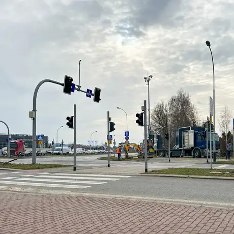Rzeszów -  Budowa drogi, która połączy ulice Krzyżanowskiego i Wieniawskiego [luty 2025] - fot 19