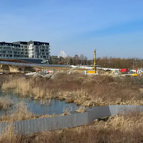 Rzeszów - Budowa wielorodzinnych budynków mieszkalnych przy ul. Sieciecha w Rzeszowie [marzec 2025] - fot 21