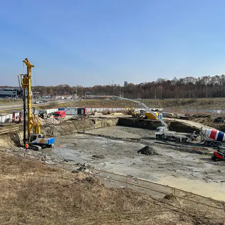Rzeszów - Budowa wielorodzinnych budynków mieszkalnych przy ul. Sieciecha w Rzeszowie [marzec 2025] - fot 7