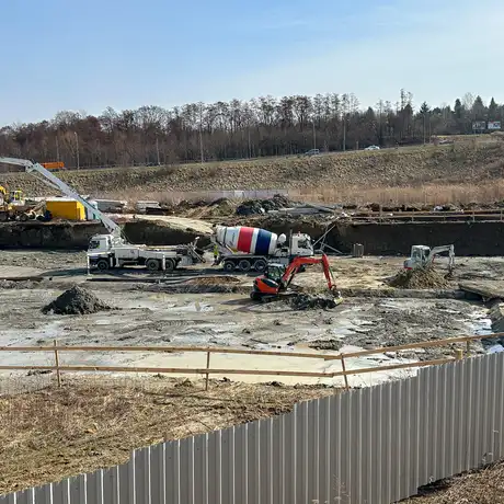 Rzeszów - Budowa wielorodzinnych budynków mieszkalnych przy ul. Sieciecha w Rzeszowie [marzec 2025] - fot 5