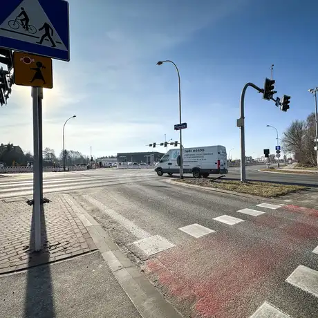 Rzeszów - Przebudowa skrzyżowania al. Armii Krajowej i ul. Krzyżanowskiego [marzec 2025] - fot 12