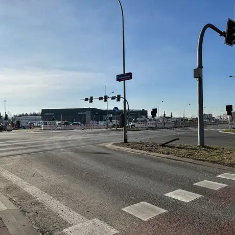 Rzeszów - Przebudowa skrzyżowania al. Armii Krajowej i ul. Krzyżanowskiego [marzec 2025] - fot 11