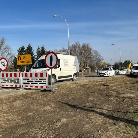 Rzeszów - Przebudowa skrzyżowania al. Armii Krajowej i ul. Krzyżanowskiego [marzec 2025] - fot 3