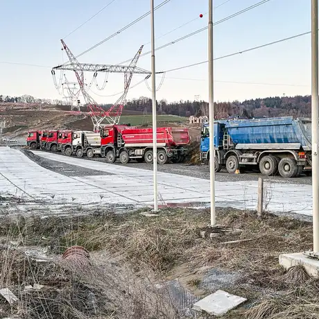 Rzeszów - Budowa drogi ekspresowej S19 Rzeszów Południe - Babica [marzec 2025] - fot 11