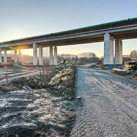 Rzeszów - Budowa drogi ekspresowej S19 Rzeszów Południe - Babica [marzec 2025] - fot 19
