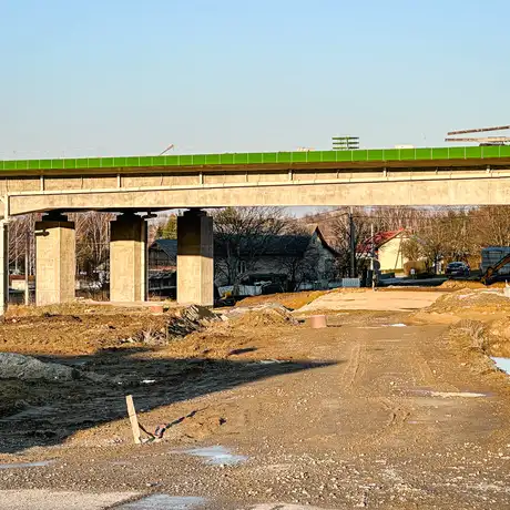 Rzeszów - Budowa drogi ekspresowej S19 Rzeszów Południe - Babica [marzec 2025] - fot 25