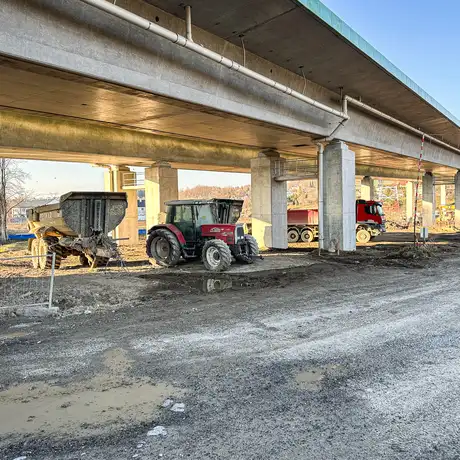 Rzeszów - Budowa drogi ekspresowej S19 Rzeszów Południe - Babica [marzec 2025] - fot 29