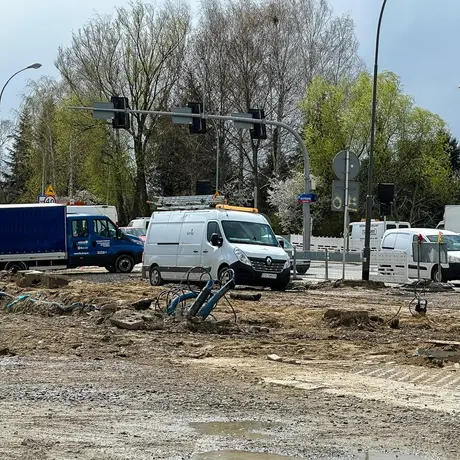 Rzeszów - Budowa połączenia al. Krzyżanowskiego z ul. Wieniawskiego [kwiecień 2025] - fot 22